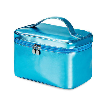 防水青いシリンダー バケツの洗浄PUの革製バッグ