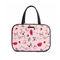 女の子のための卸し売り注文の大容量のかわいいピンクの構造の化粧品袋