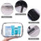 4 PCはポリ塩化ビニールをファスナーを絞める洗面用品を運ぶ携帯用構造のオルガナイザー袋を防水する